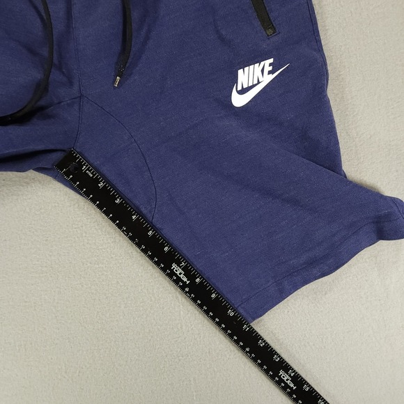 Nike Advance 15 Knit Short Mens M Binary Blue Heather & White Sweat Gym Workout - Picture 4 of 8